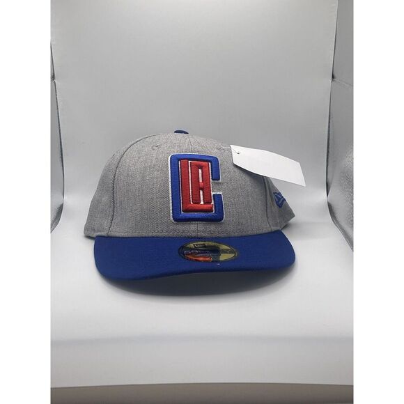 New Era Los Angeles Clippers 2 Tone 59FIFTY Fitted 7 1/4 Hat Cap Gray Blue - Picture 1 of 5